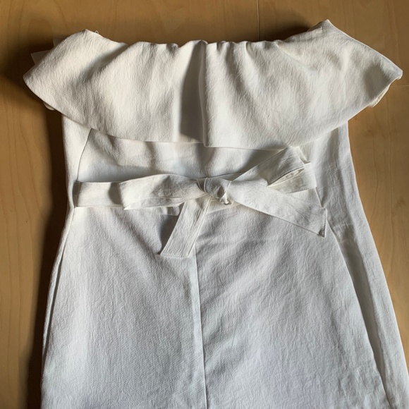 Aritzia Babaton Strapless White Jumpsuit - Picture 3 of 4